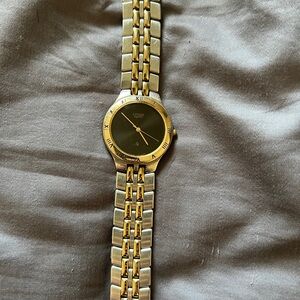 Citizen Gold and Black Roman Numeral Watch